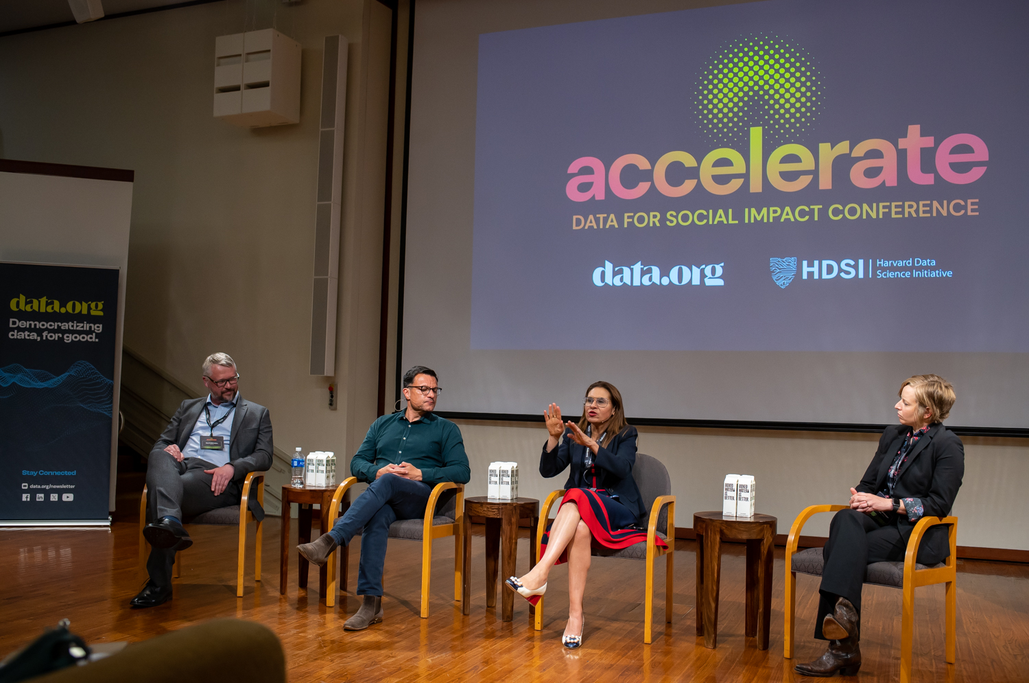 data.org’s Accelerate Conference — panel on bringing sectors together to accelerate the field of data and AI for social impact.